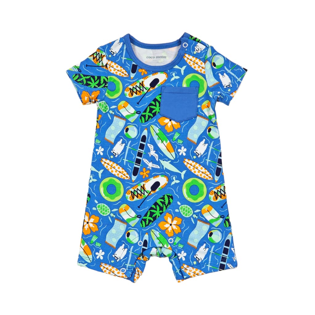 Image of Beach Day Shortie Bamboo Romper