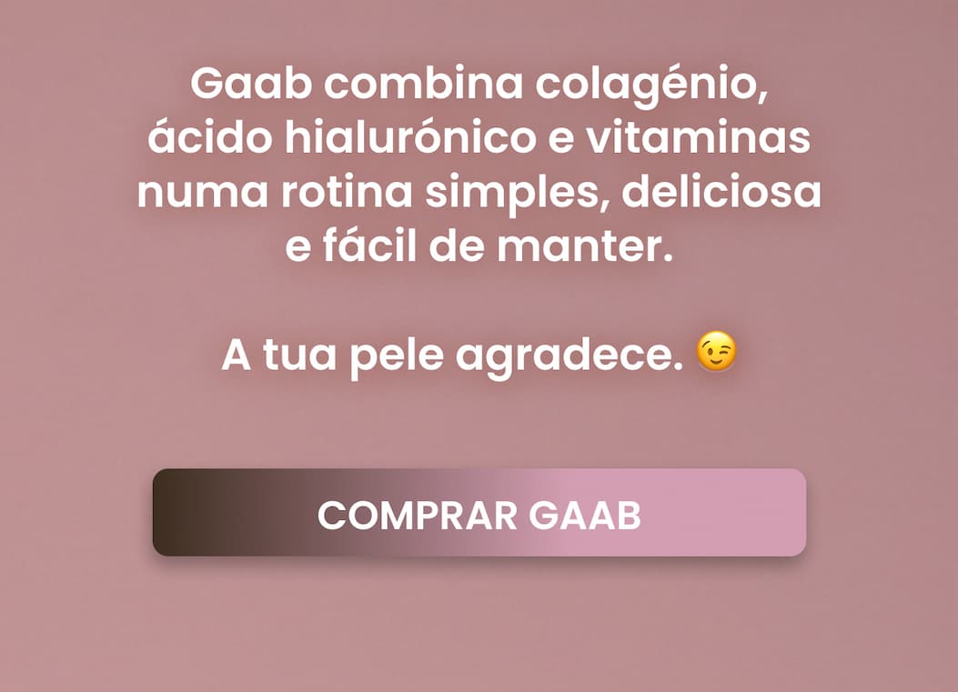 Gaab combina colagénio, ácido hialuronico