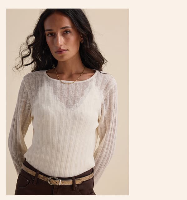 Elementary Knitted Layering Top