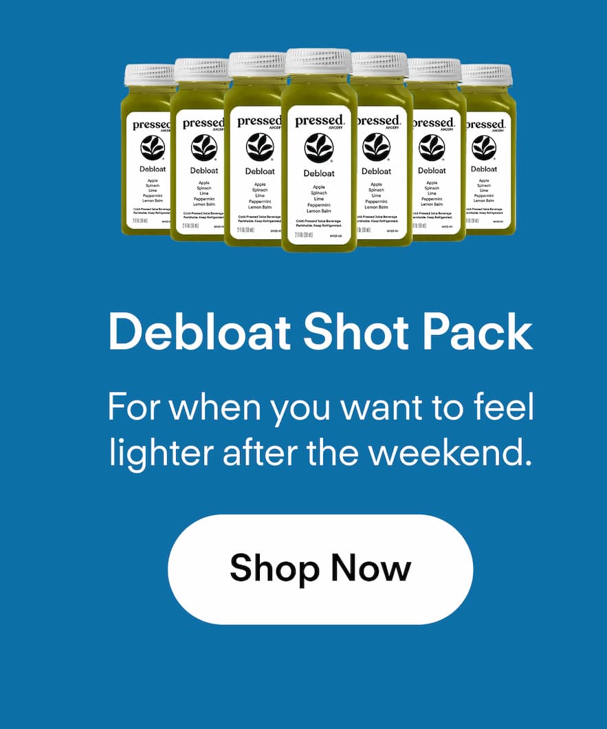 Debloat Shot Pack: For when you want to feel lighter after the weekend.