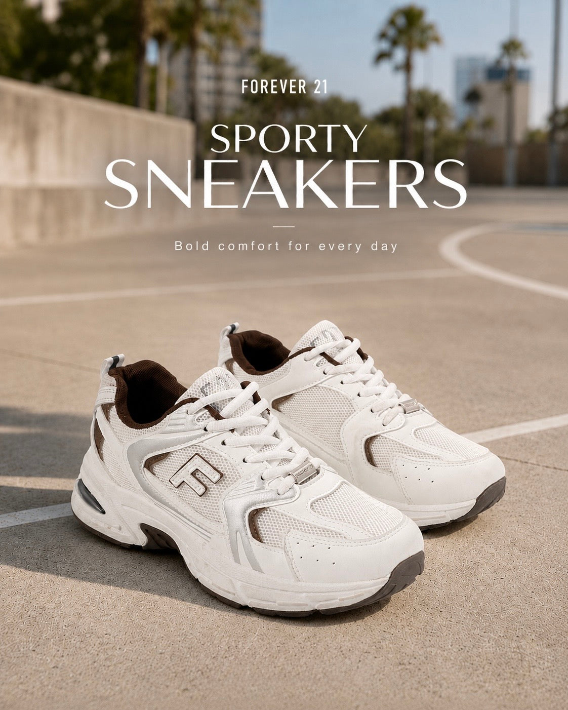 Tenis chunky de malla suela robusta