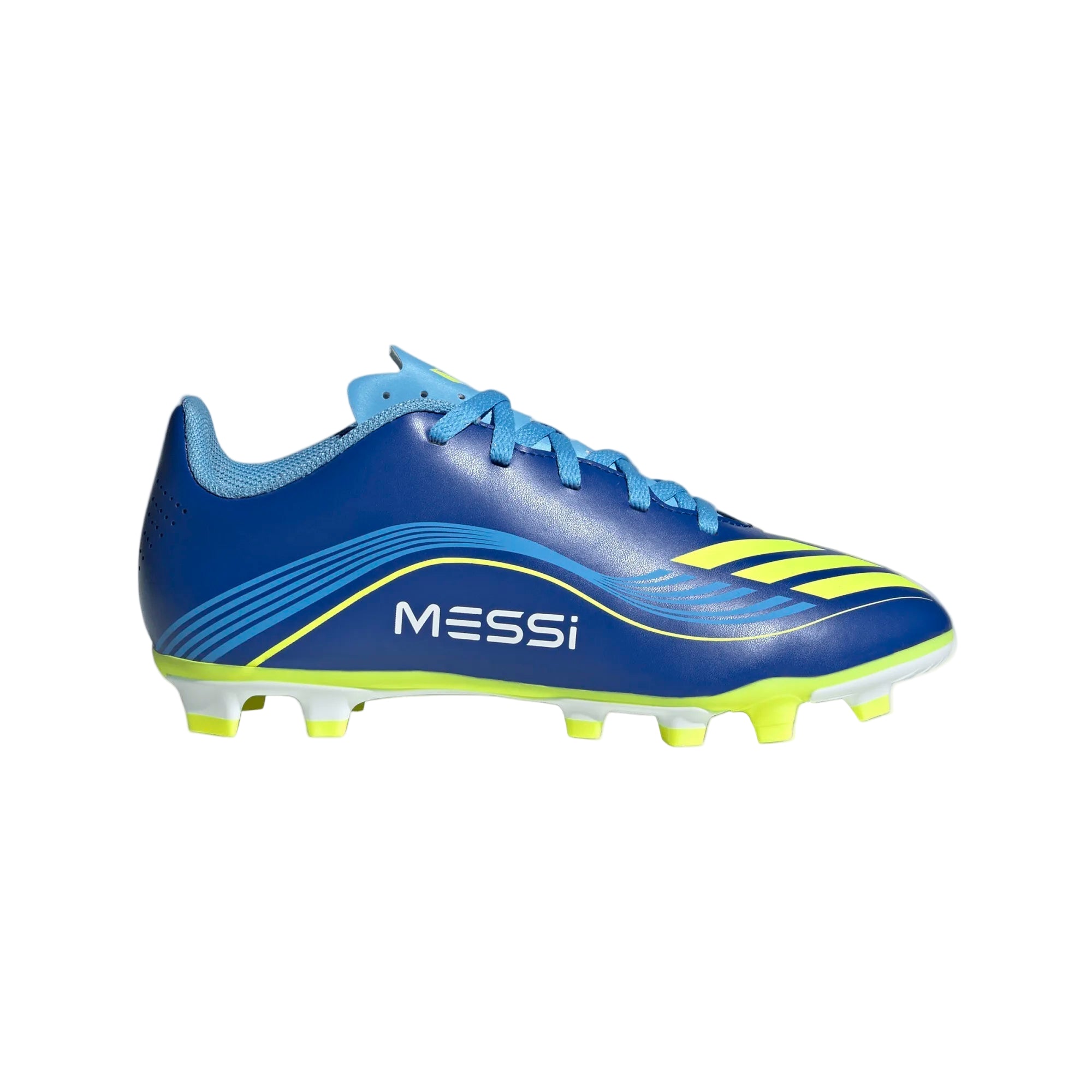 Image of Adidas JR Messi F50 Club FXG FG/MG-ROYBLU/SYELLO/SEBLBU