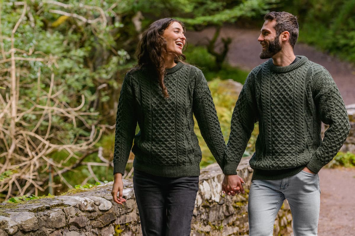 Traditional Aran Wool Sweater