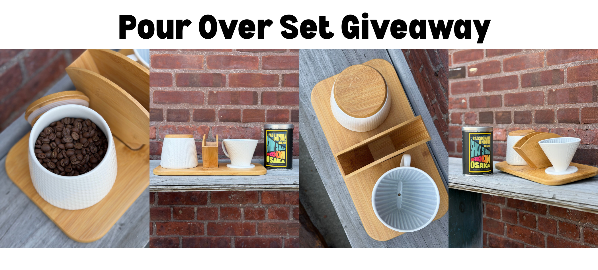 Instagram pour over set giveaway