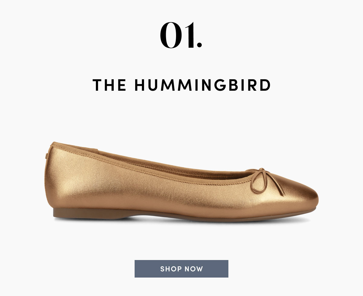 The Hummingbird in Vintage Gold Leather