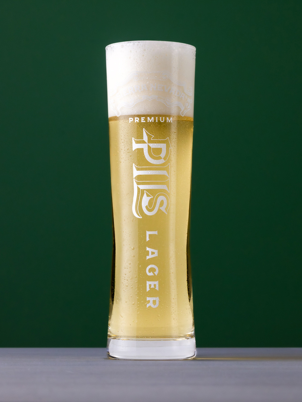 A full glass of Sierra Nevada PILS