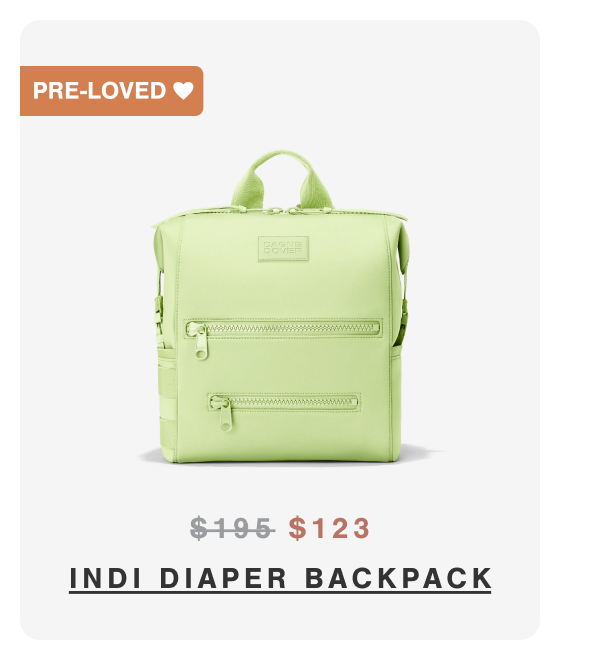 Indi Diaper Backpack in Matcha Latte