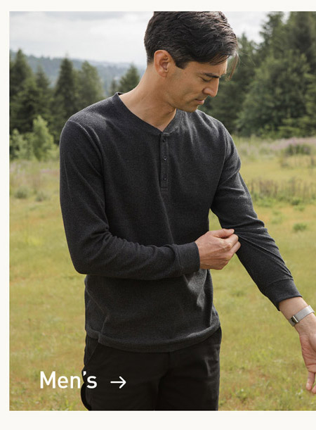 Men's waffle henleys