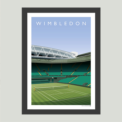 Wimbledon Tennis Poster