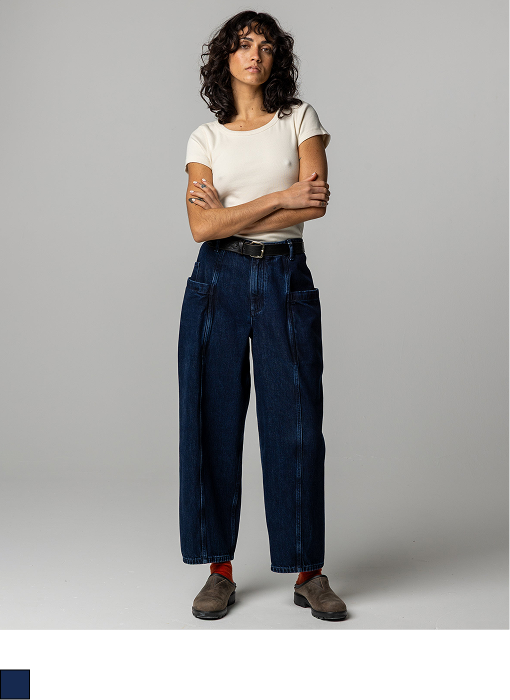 Women's Croft Workwear Denim Barrel Trouser | Finisterre