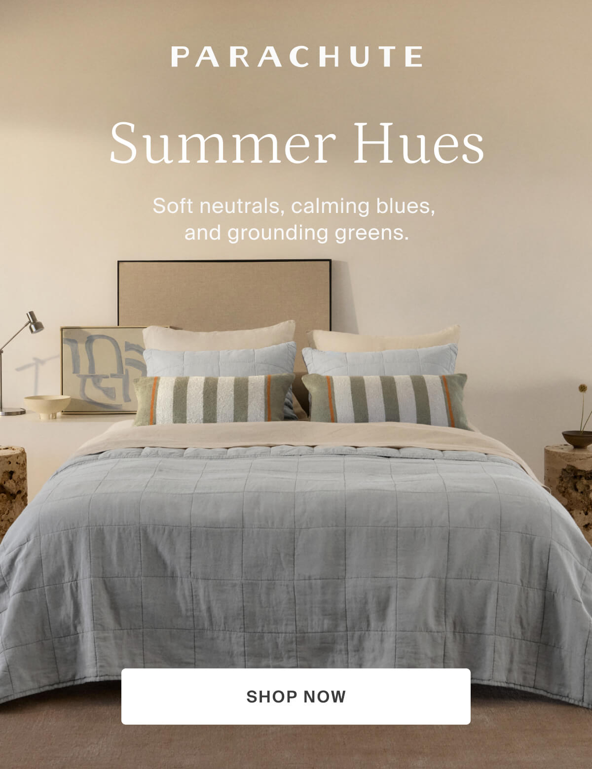 parachute, summer hues, shop now