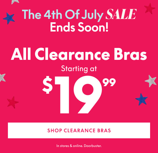Clearance Bras $19.99