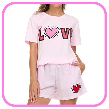 Keith Haring Women's Tee and Boxer Set