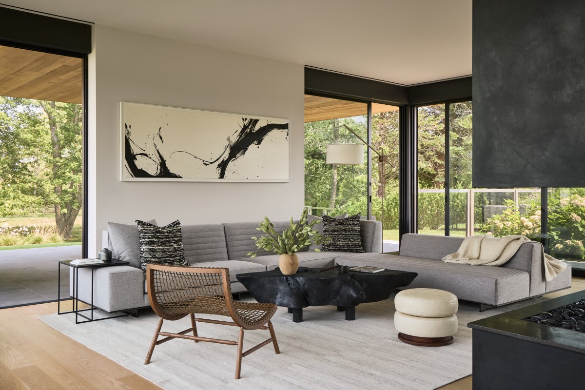 Asian Art and Scandi Style Fill a Hamptons Home by Monica Fried
