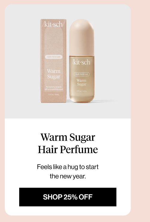 Warm Sugar Hair Perfume. Feels like a hug to start the new year.