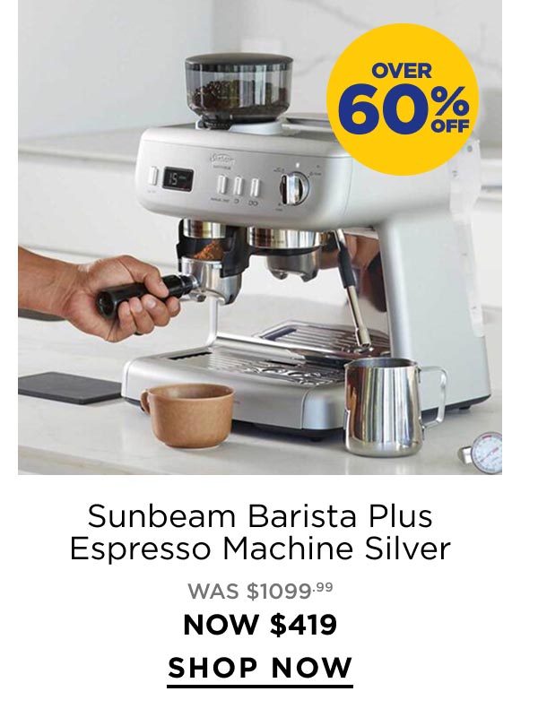 Sunbeam Barista Plus Espresso Machine Silver