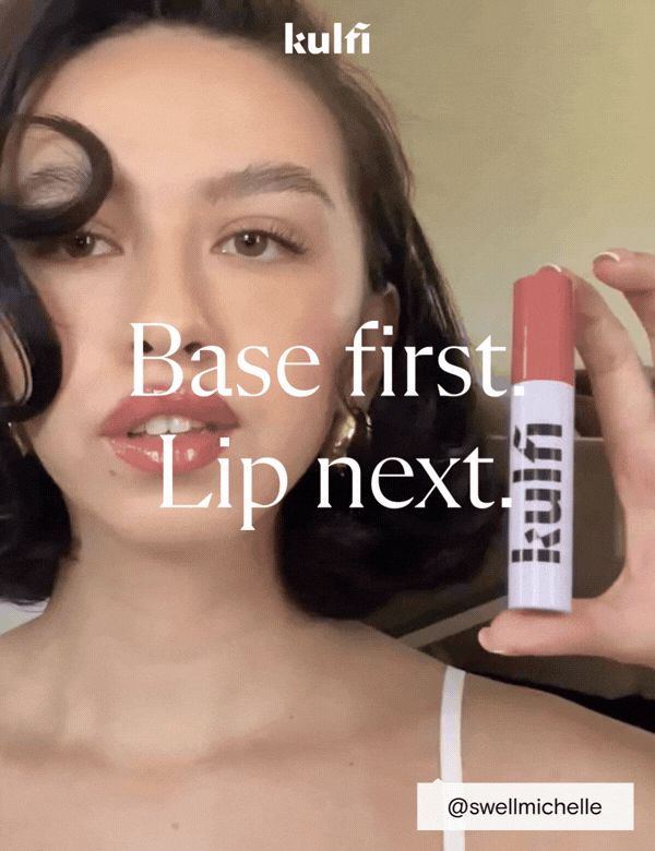 Base first. Lip next