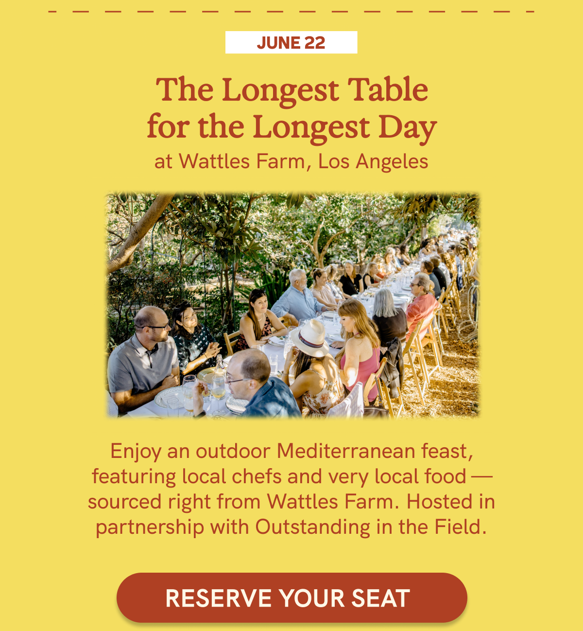 Join the Longest Table for the Longest Day