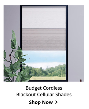 Budget Cordless Blackout Cellular Shades | Shop Now >