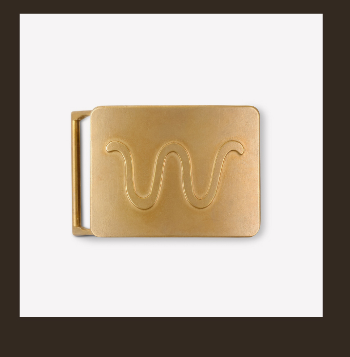 Heritage W Brass Buckle