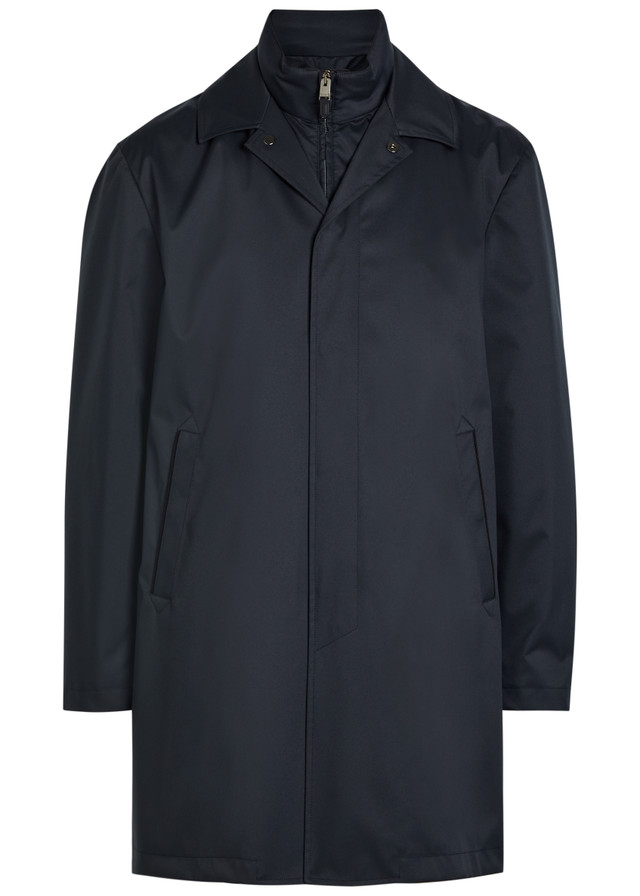 CANALI Layered woven coat