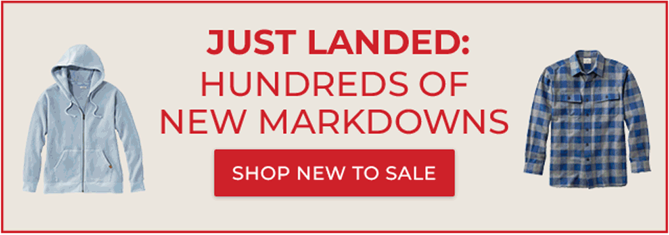 Just landed: Hundreds of new markdowns.