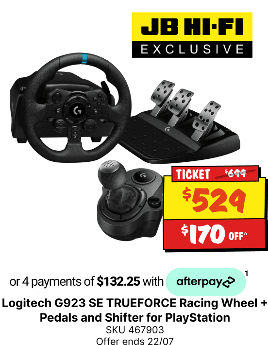 Logitech G923 SE TRUEFORCE Racing Wheel + Pedals and Shifter for PlayStation