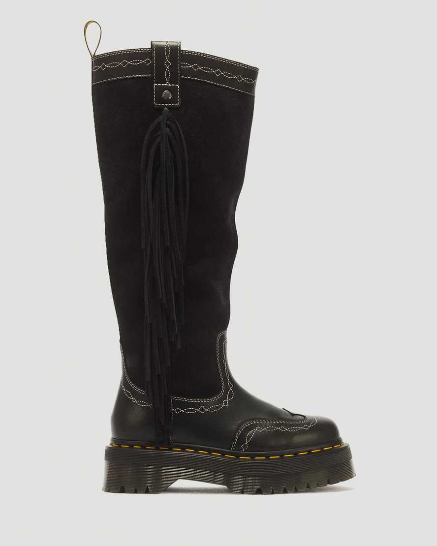 Image of Desert Rodeo Quad Hi Leather & Suede Boots