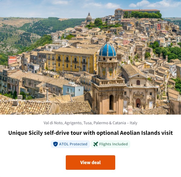 Unique Sicily self-drive tour with optional Aeolian Islands visit