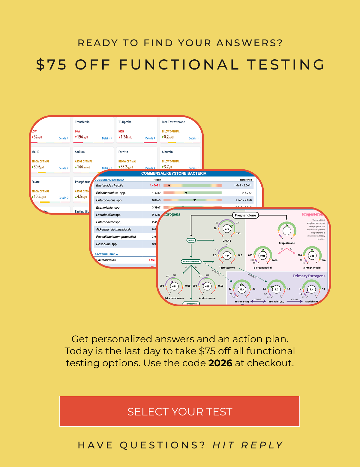 $75 off testing with code 2026
