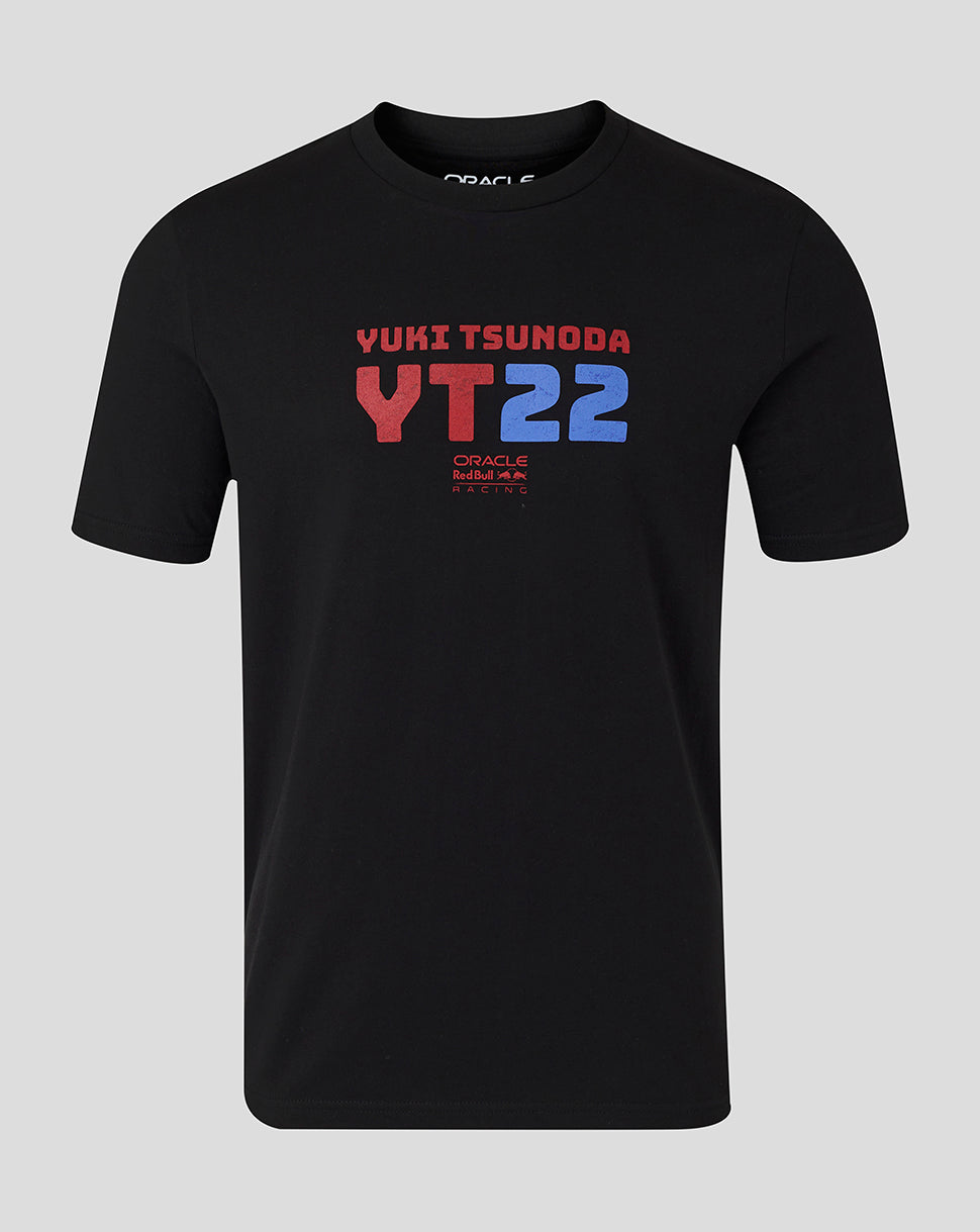 Image of Oracle Red Bull Racing Unisex Yuki Tsunoda 22 Graphic T-Shirt - Caviar