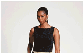 Mixed Media Pleated Midi Dress