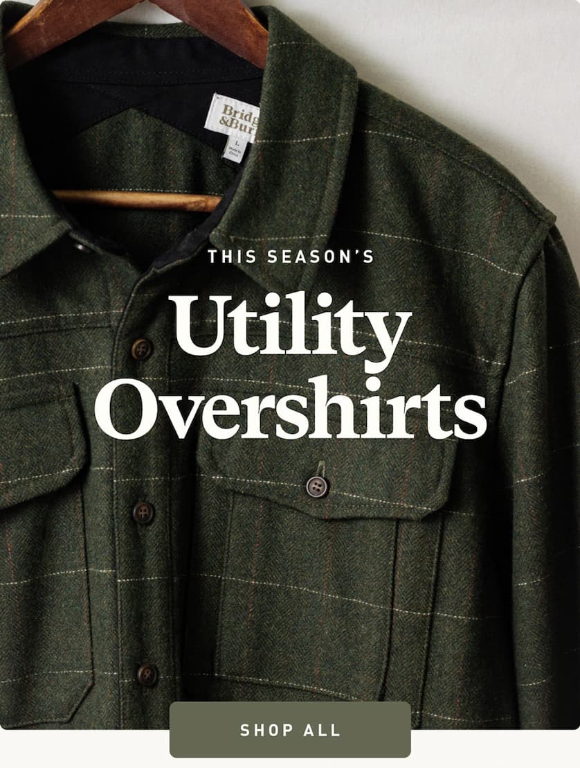 New Men's utility overshirts