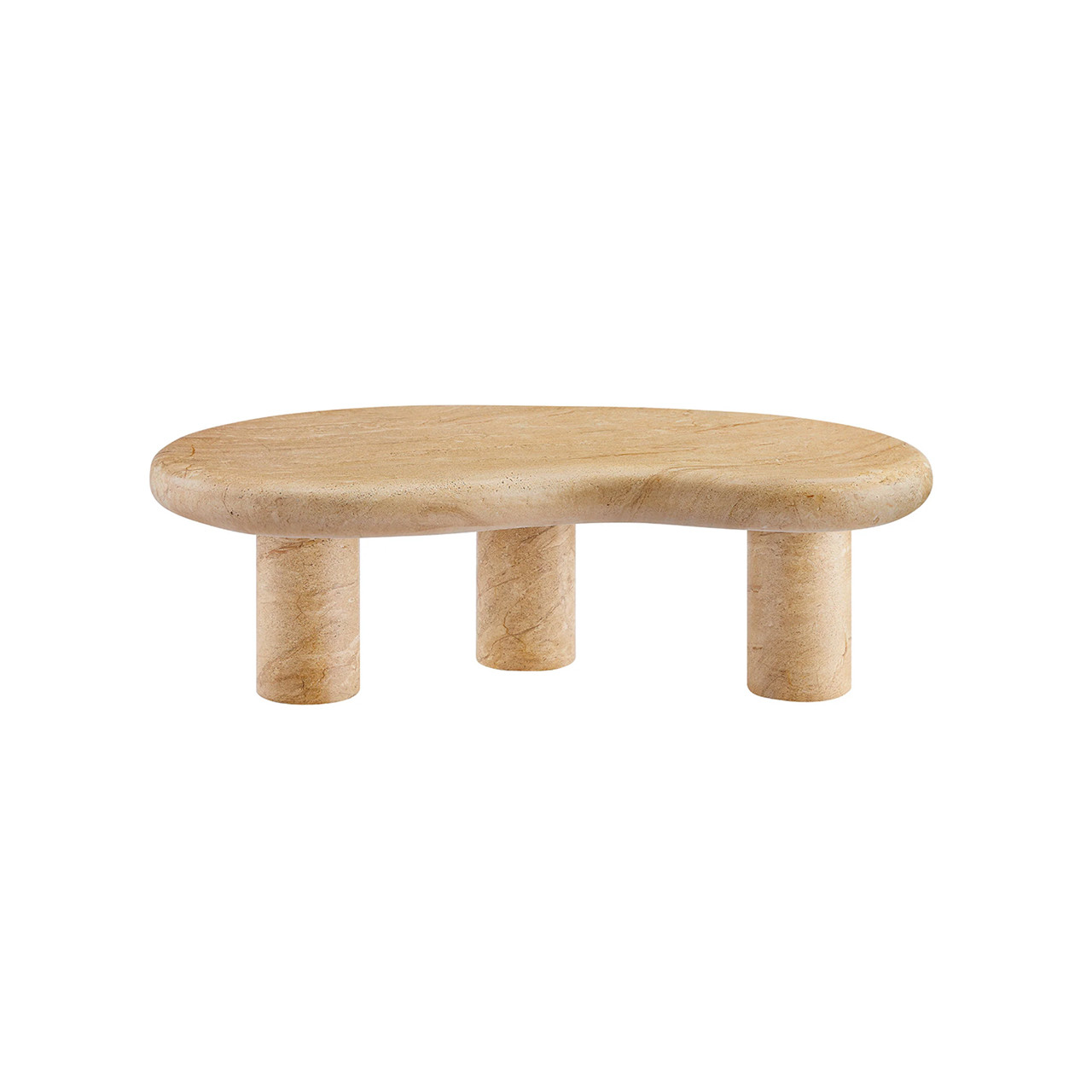 Image of Madison Indoor/Outdoor Patio Faux Travertine Coffee Table