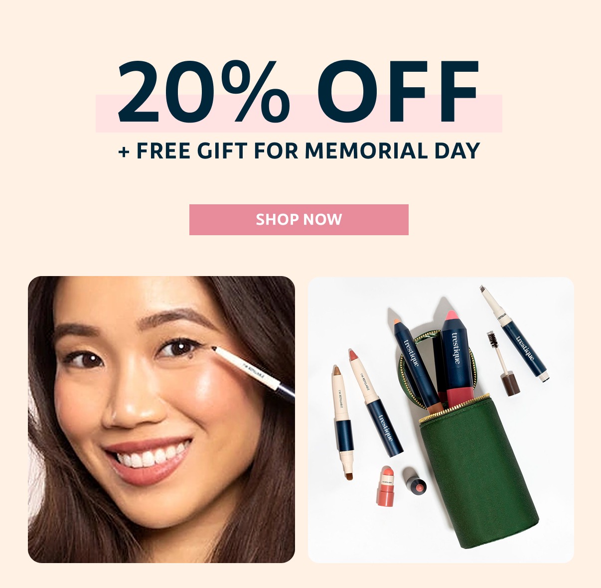  Shop Travel 20% off + free gift for Memorial Day