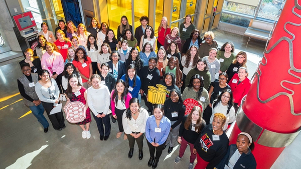 group poses at Women of the Clark School brunch