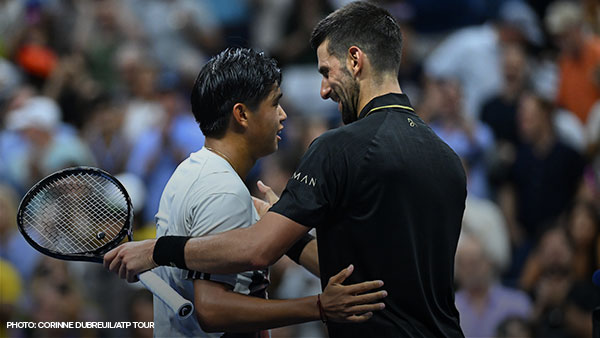 Learner Tien, Novak Djokovic
