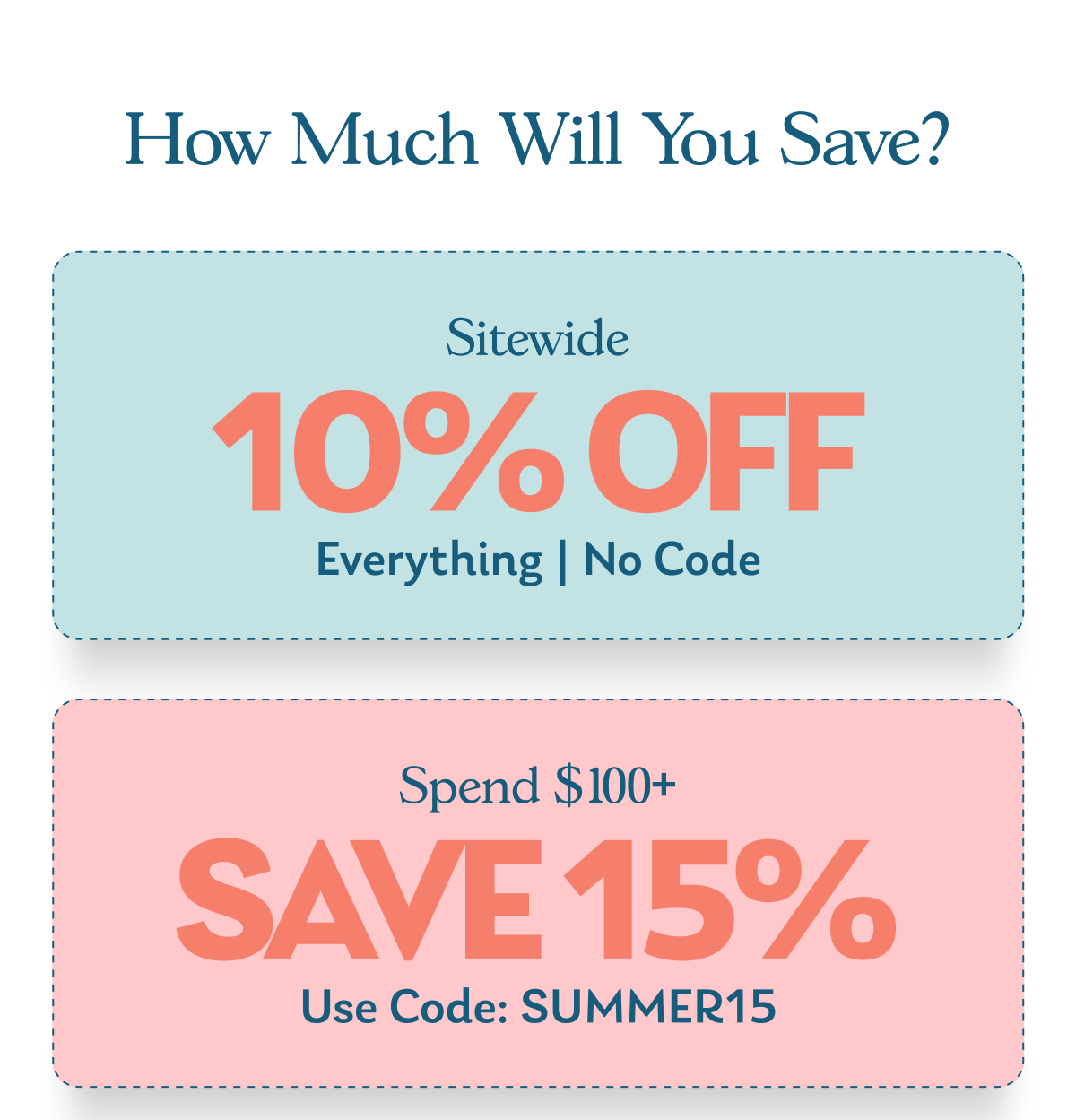 How much will you save?