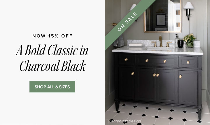 Now 15% off - A Bold Classic in Charcoal Black  - Shop All 6 Sizes