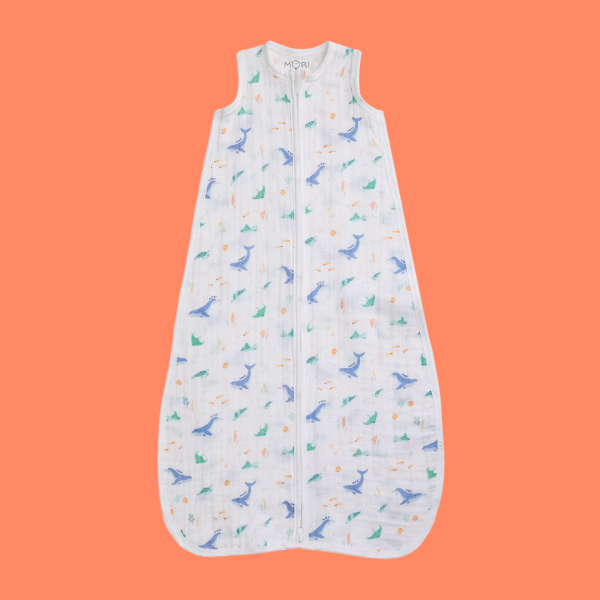Ocean Dreams Muslin Front Opening Sleeping Bag