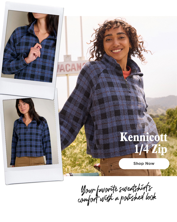 Kennicott 1/4 Zip: Your favorite sweatshirt's comfort with a polished look