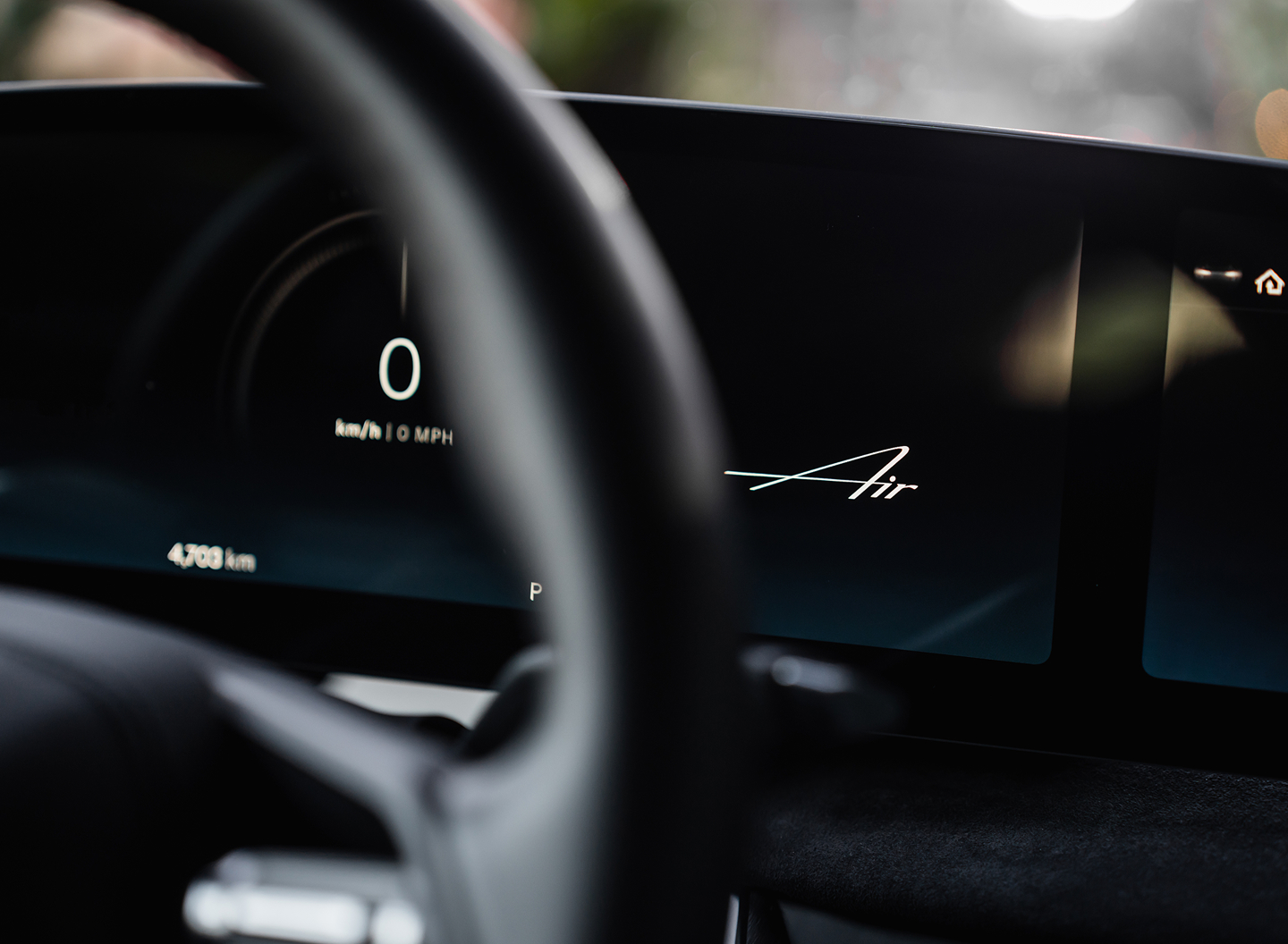 Lucid Air dashboard