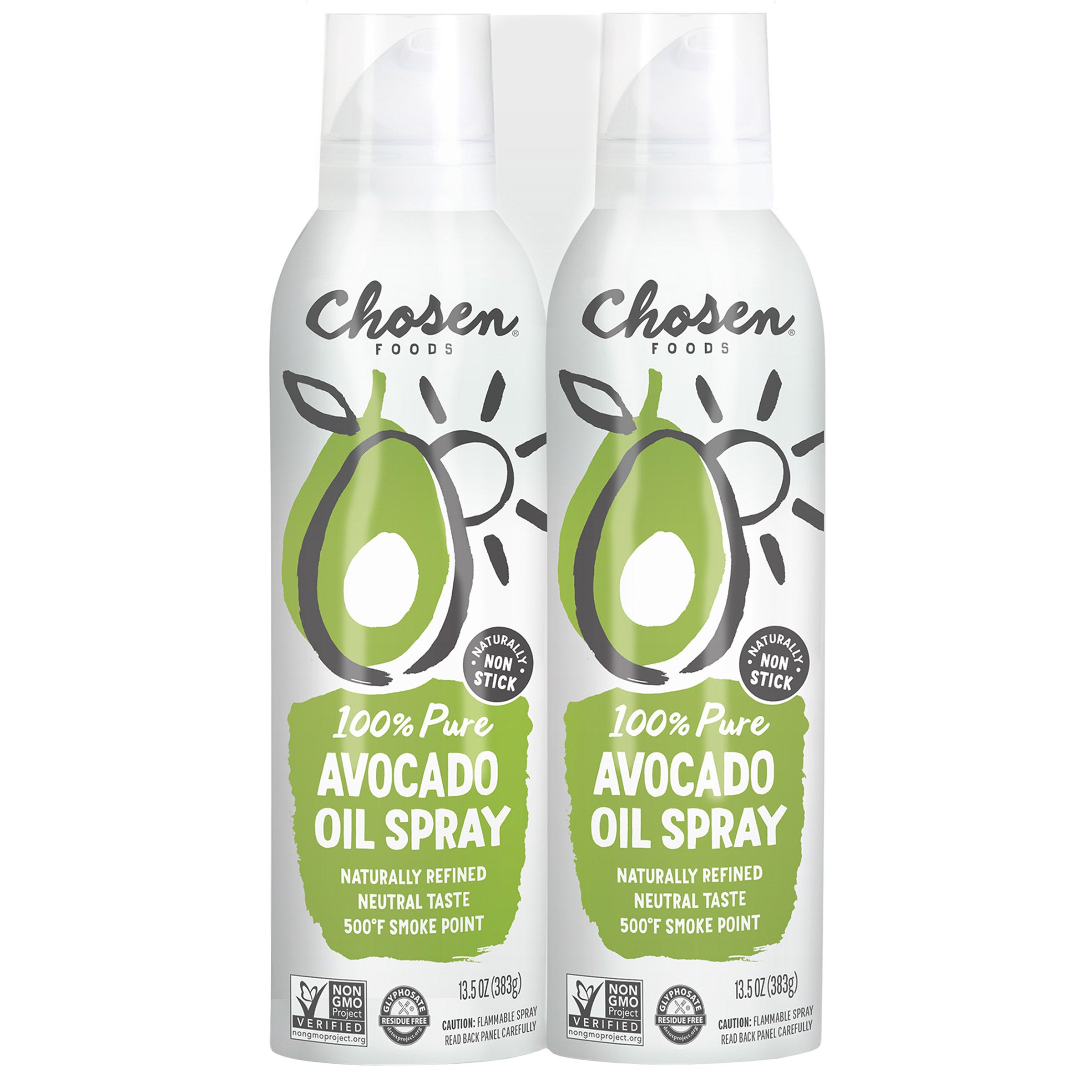 Chosen Foods Avocado Oil Spray, 13.5 oz, 2-Count