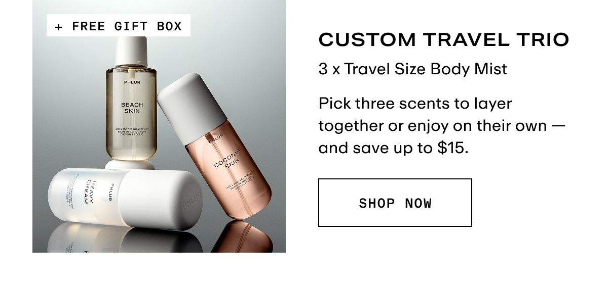 Custom Travel Trio - Free Gift Box