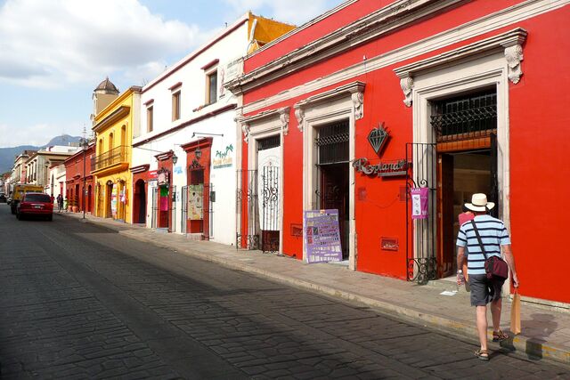 Explore scenic streets in Oaxaca