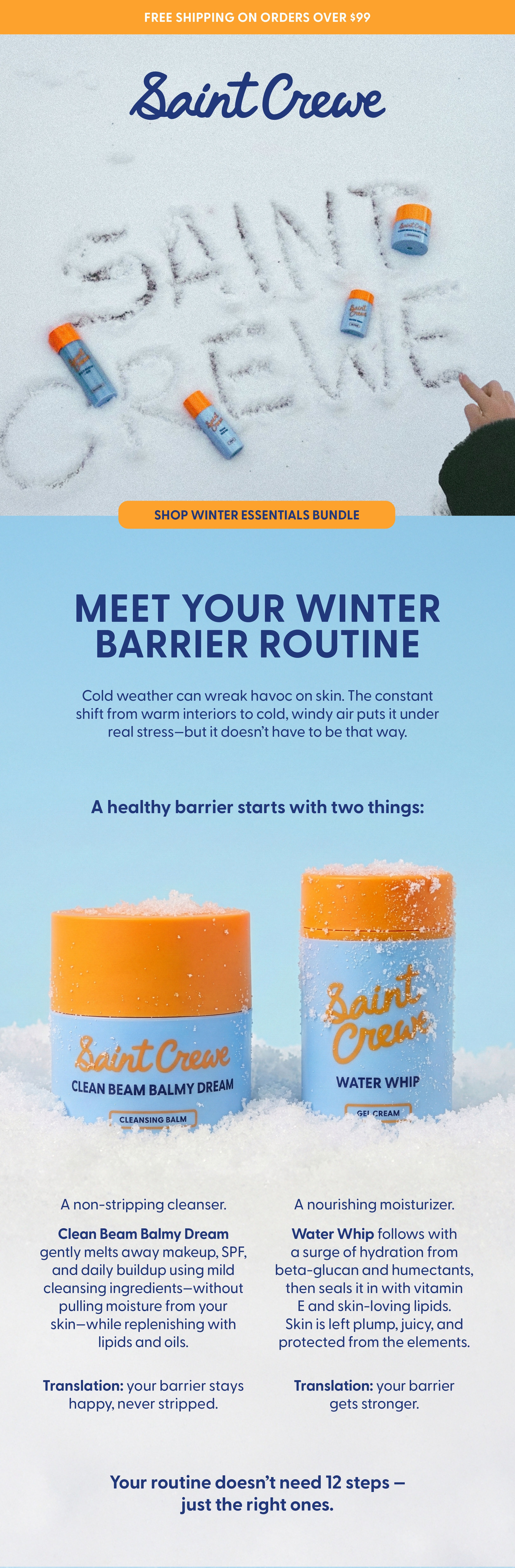 Meet your winter essentials- Water Whip and Clean Beam Balmy Dream