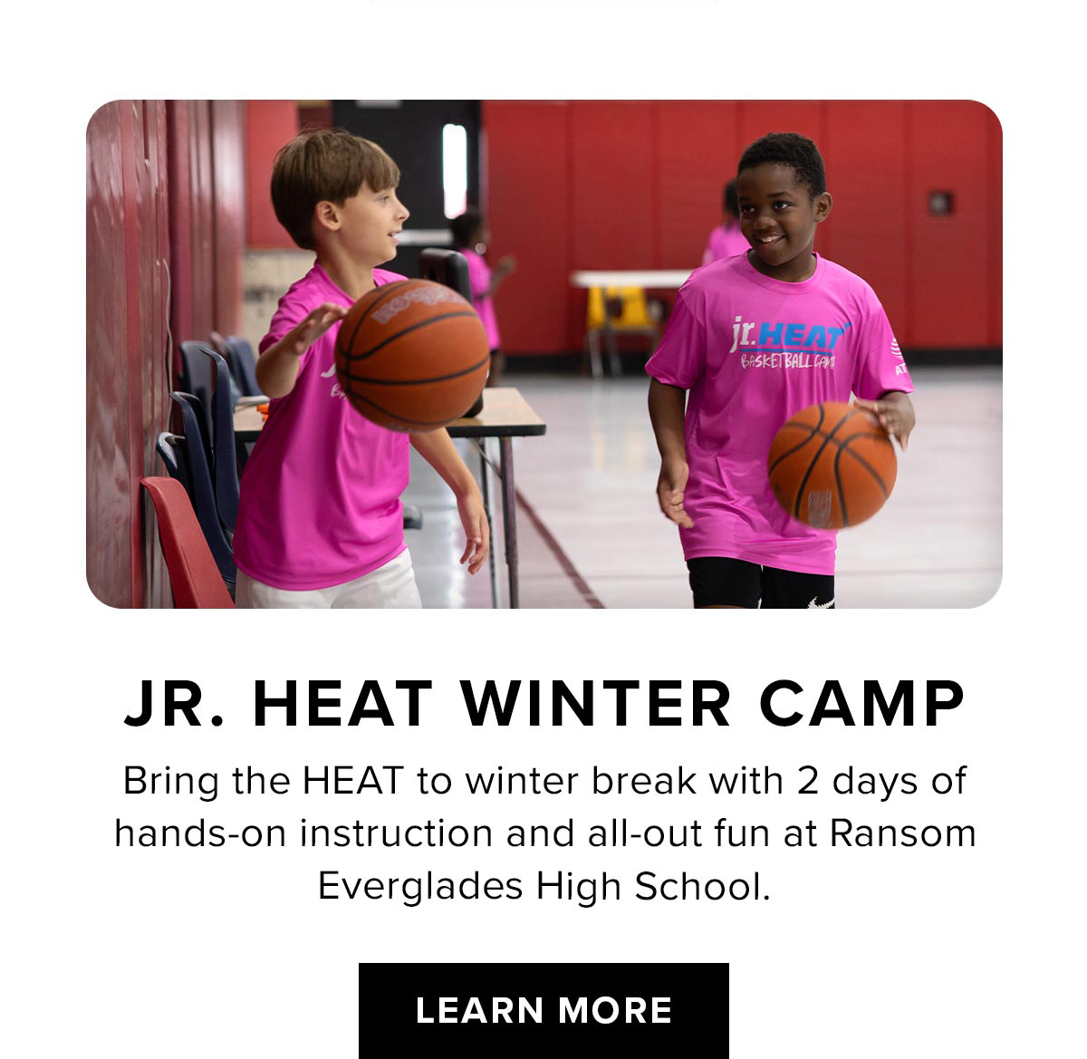 Jr. HEAT Winter Camp | Learn More