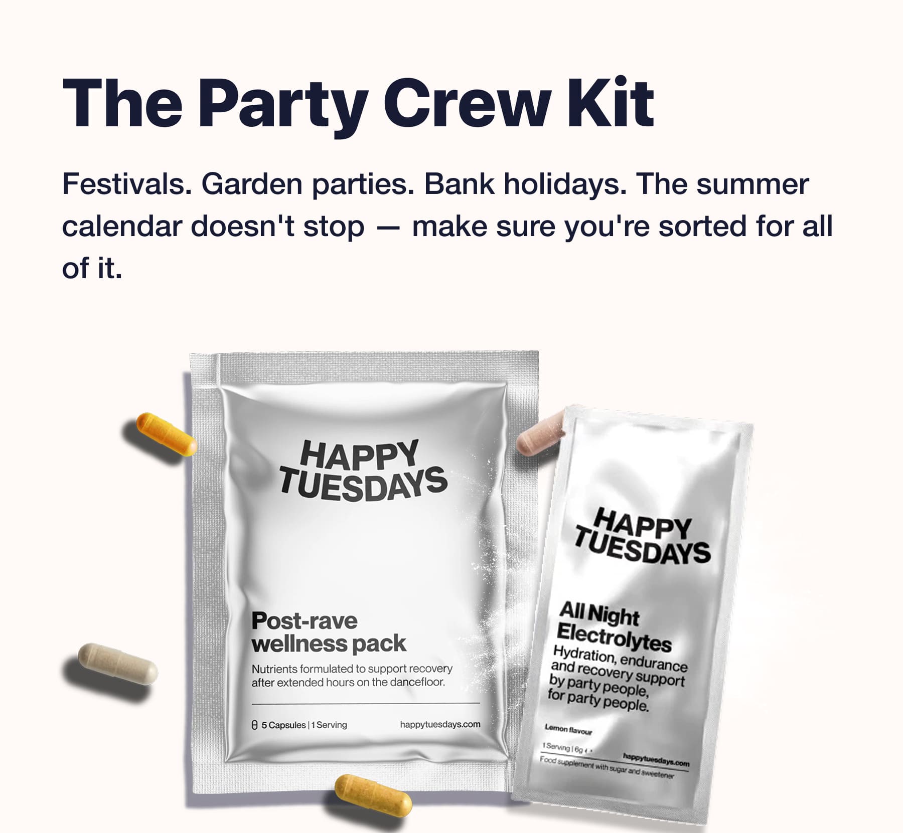 The Party Crew Kit Festivals. Garden parties. Bank holidays. The summer calendar doesn't stop - make sure you're sorted for all of it.