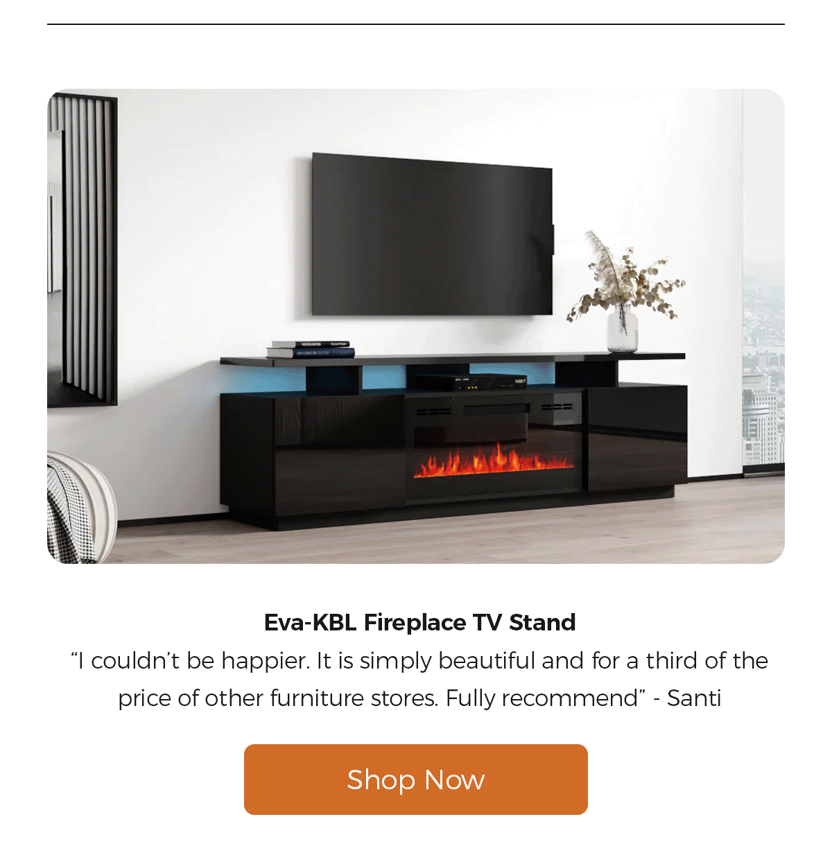Eva-KBL Fireplace TV Stand