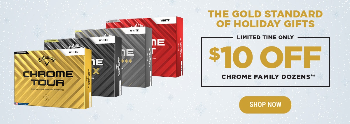 Performance Rewarded | 2 Dozen For $95 | All Chrome Golf Ball Models(**) | Shop Now